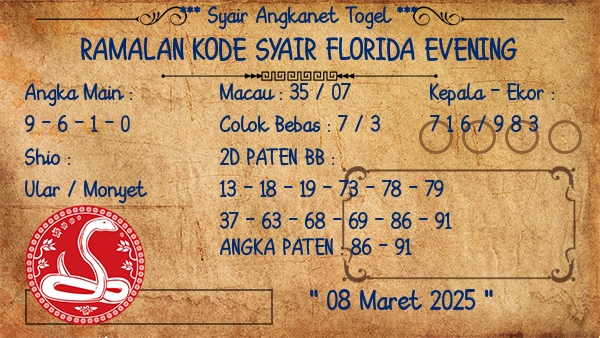 Prediksi Florida Evening