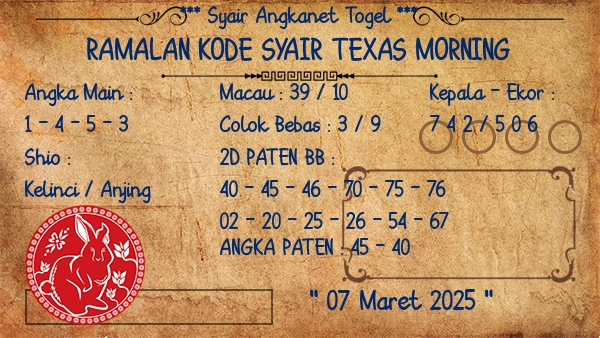 Prediksi Texas Morning