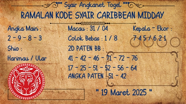 Prediksi Caribbean Midday