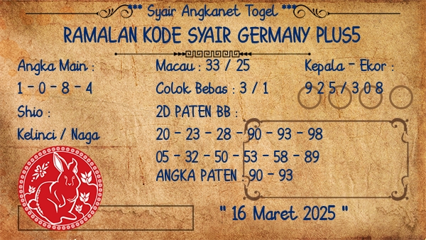 Prediksi Germany Plus5